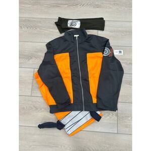 Naruto Uzumaki Cosplay Costume Set Unisex Child XL !4-16